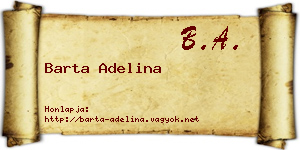 Barta Adelina névjegykártya